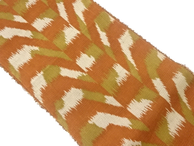 JAPANESE NAGOYA OBI FOR SUMMER / WOVEN ABSTRACT